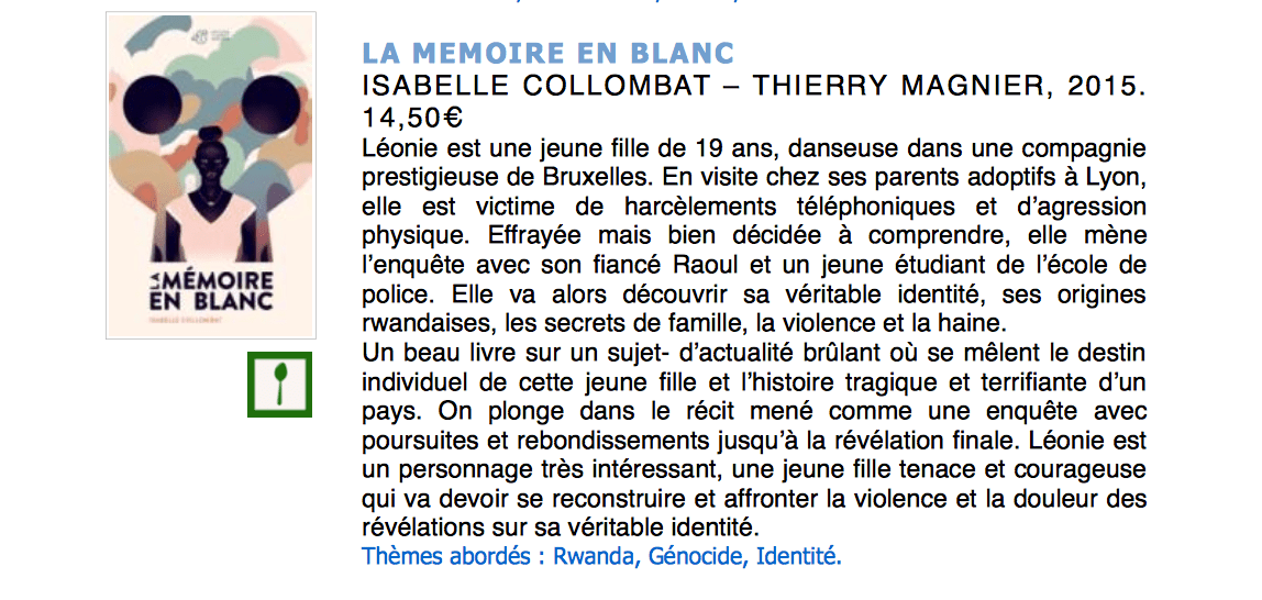 La mémoire en blanc - CRIL Rhône